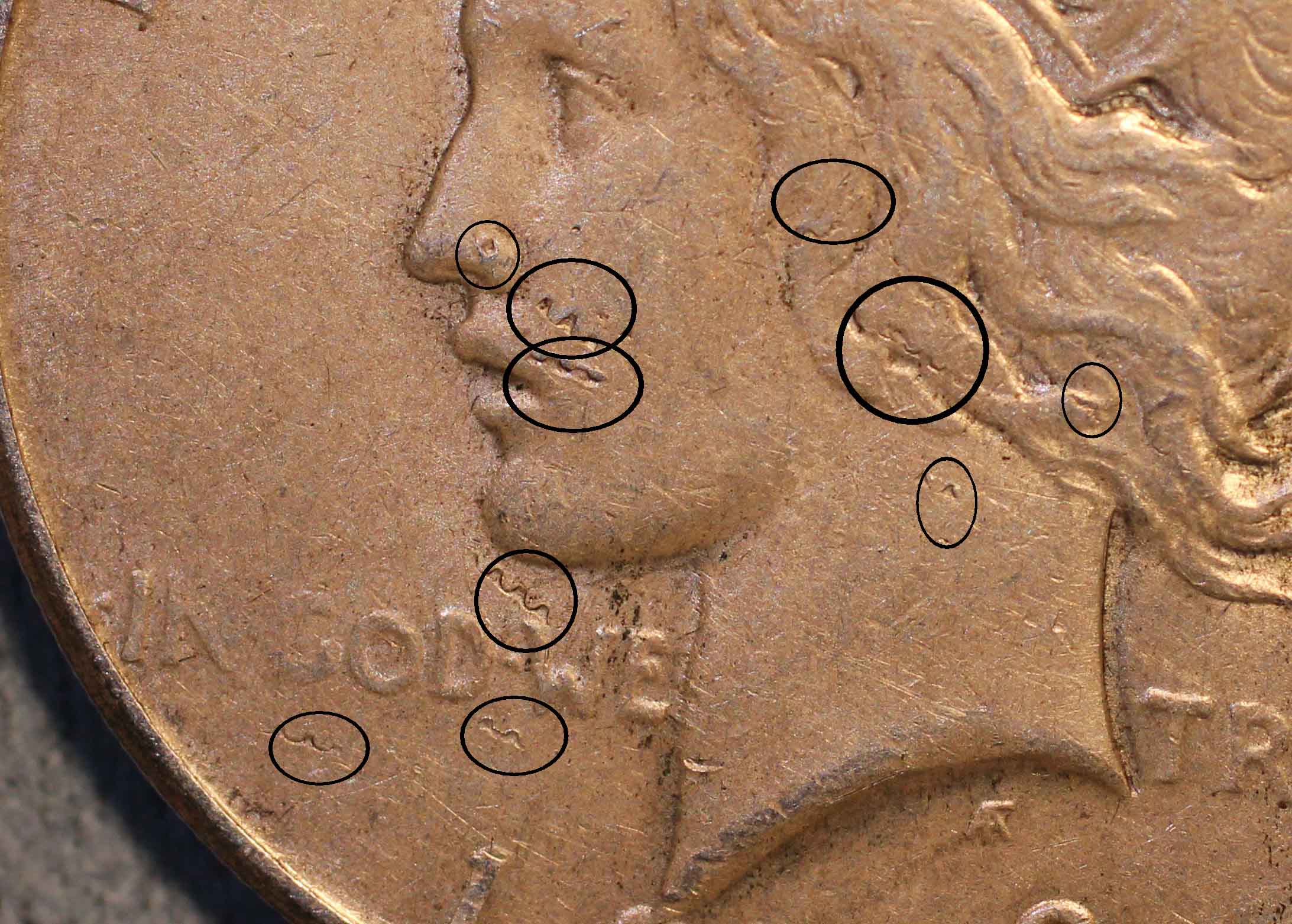 1927-Peace-Dollar-Coin-Damage-Post-Mint?